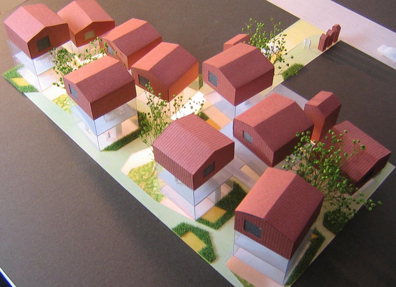 成城タウンハウスコンペ案